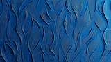 Abstract blue wave pattern design file showing detailed 3D texture and movement