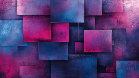 Geometric purple and blue design file showing detailed pattern and color transitions