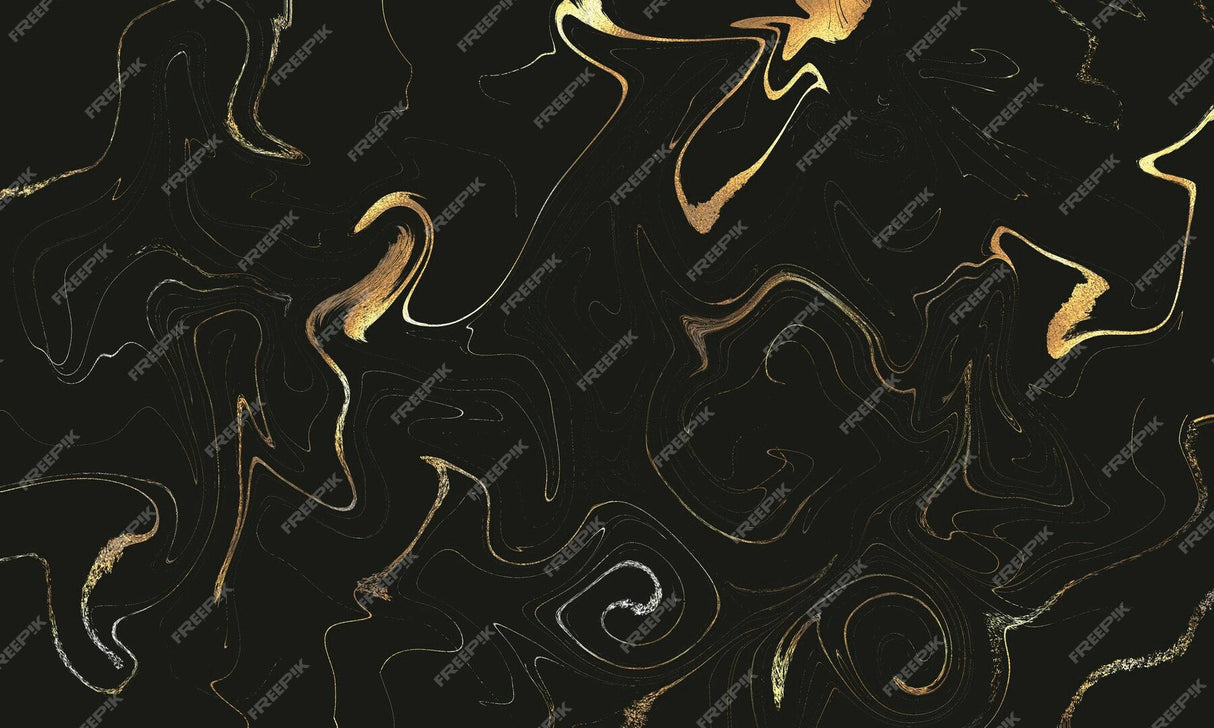 Black and gold marble design file showing intricate swirl pattern and premium finish details