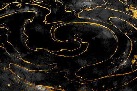 Black and gold marble wallpaper design file showing intricate veining pattern