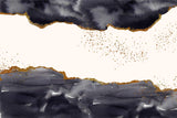 Black and gold storm design file showing full pattern detail and gold accents