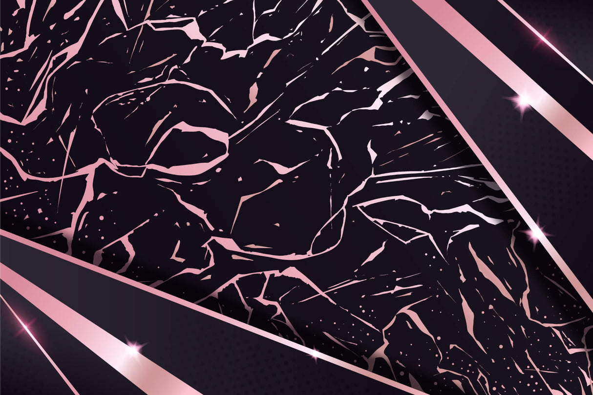 Black and pink marble wallpaper design file showing intricate veining patterns and texture details