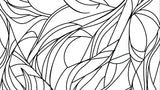 Black and white abstract line art design file showing fluid organic pattern