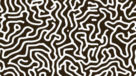 Black and white organic pattern design file showing flowing lines and geometric shapes