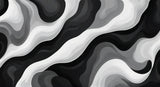Black and white wave pattern design file showing fluid movement and contrast