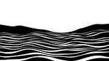 Abstract black wave pattern wallpaper design file showing flowing lines and striking contrast