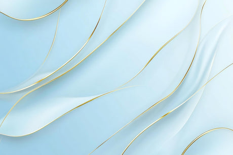 Design file of blue and gold abstract wave pattern showing intricate details