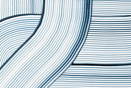 Blue wave line pattern design file showing intricate flowing curves and geometric details