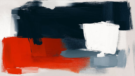 Abstract brushstroke wallpaper design file showing bold red and black artistic pattern