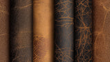 Cracked leather pattern design file showing detailed black and gold abstract texture