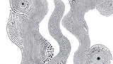 Black and white dotted wave pattern design file showing flowing geometric shapes and precise dot arrangements