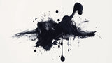 Black ink splash abstract wallpaper design file showing dynamic monochrome pattern