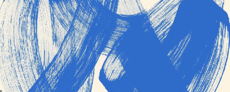 Blue brushstroke design file showing intricate details and true color representation of abstract pattern