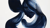 Blue abstract brushstroke design file showing flowing artistic pattern