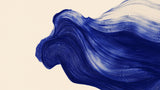 Abstract blue wave design file showing fluid brushstroke pattern and rich color detail