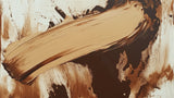 Abstract brushstroke design file showing the raw pattern with beige and brown dynamic movement