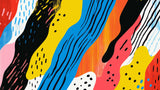 Multicolor abstract waves design file showing vibrant pattern and color details