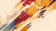 Modern living room featuring Abstract Orange and Red Brushstrokes Wall Mural creating a bold artistic statement
