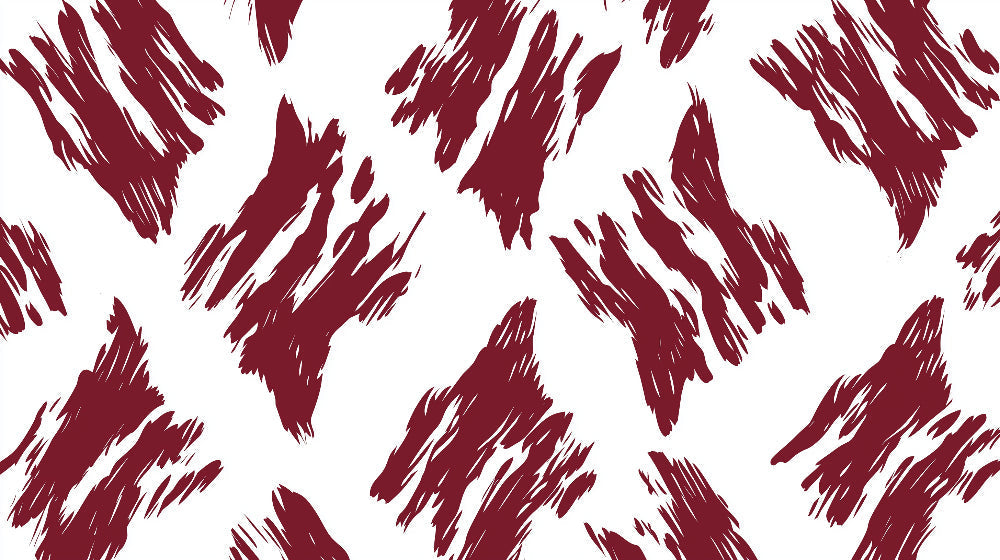 Red abstract brush stroke design file showing detailed pattern and texture