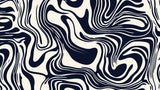 Navy wave pattern design file showing fluid lines and organic forms on cream background
