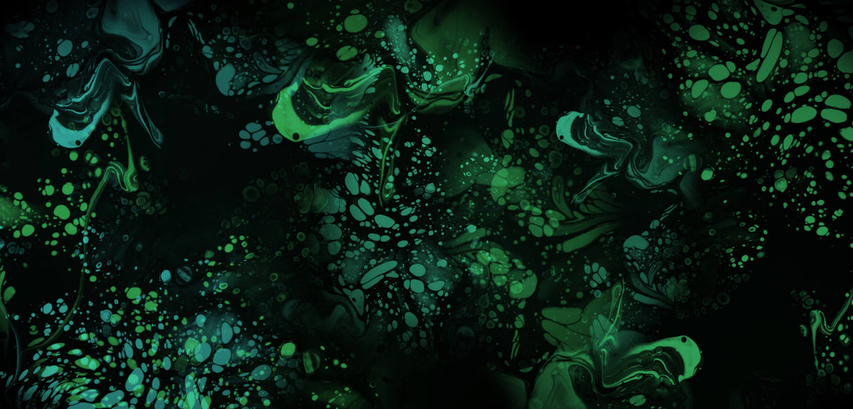 Emerald green marble effect wallpaper design file showing fluid art pattern