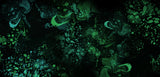 Emerald green marble effect wallpaper design file showing fluid art pattern