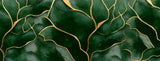 Design file showing detailed emerald green background with intricate gold vein pattern