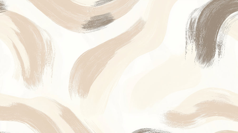 Beige and grey abstract brush stroke wallpaper design file showing flowing pattern detail