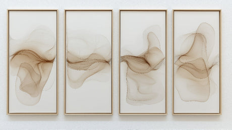 Flowing beige smoke design file showing intricate abstract pattern details