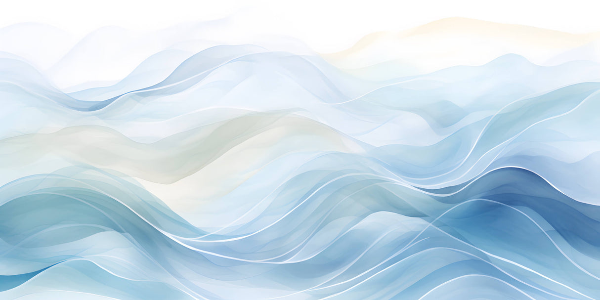Blue wave abstract wallpaper design file showing fluid pattern detail