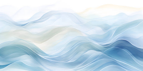 Blue wave abstract wallpaper design file showing fluid pattern detail