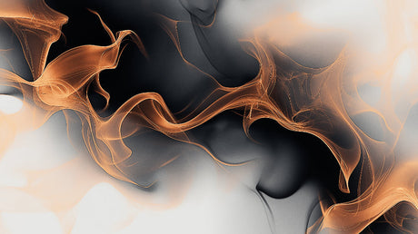 Copper and black abstract wallpaper design file showing fluid metallic pattern detail