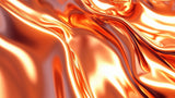 Abstract copper metallic wallpaper design file showing fluid patterns and rich metallic finish