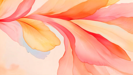 Abstract wallpaper design file showing fluid coral and orange pattern detail