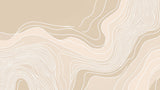 Flowing lines wallpaper design file showing gentle wave pattern in beige and white