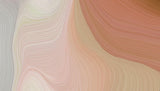 Design file of flowing lines pattern in terracotta and beige showing organic wave movements