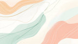 Abstract Mural Wallpaper | Flowing Pastel Waves Design