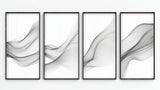 Black and white abstract smoke design file showing intricate flowing patterns and rich contrasts