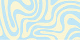 Abstract wave wallpaper design file showing fluid curved lines in soft blue and beige tones
