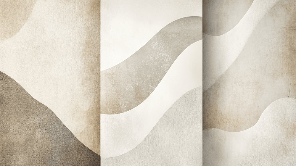 Neutral abstract wave pattern design file showing fluid curves and gentle gradients