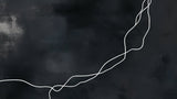 Abstract flowing white lines on black background design file showing intricate pattern details
