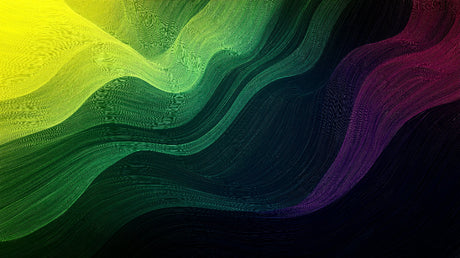 Green and purple fluid wave design file showing seamless pattern and color transitions