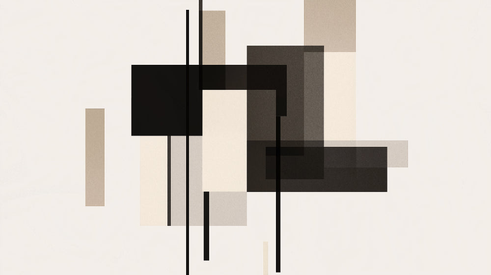 Geometric black and beige wallpaper design file showing detailed pattern and texture