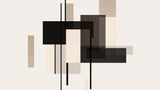 Geometric black and beige wallpaper design file showing detailed pattern and texture