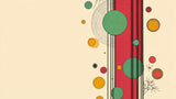 Abstract geometric circle design file showing detailed red and green pattern with golden accents