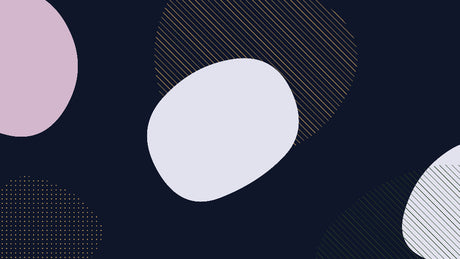 Abstract geometric wallpaper design file showing navy background with white circles and gold linear pattern