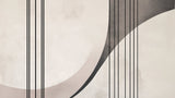 Abstract geometric pattern design file showing black lines and curves on beige background