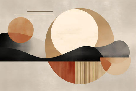Abstract geometric pattern design file showing terracotta and beige curves detail
