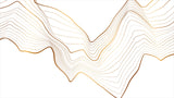 Design file showing flowing golden waves pattern on white background