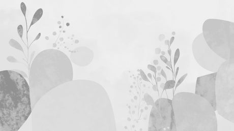 Abstract grey floral wallpaper design file showing delicate botanical pattern and texture details
